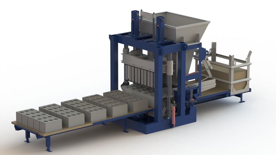 Оборудование по производству блоков строительных из Китая поставка с ПЭК Гуанчжоу в Россию