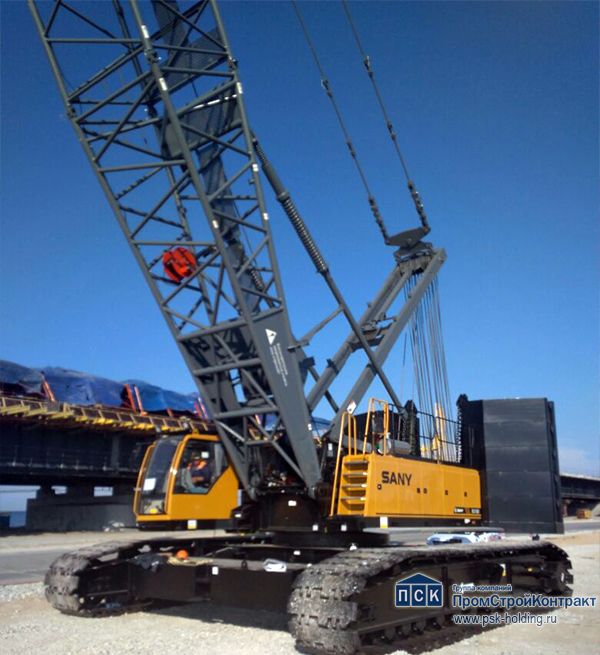 Доставка груза из Китая в Россию гусеничный кран