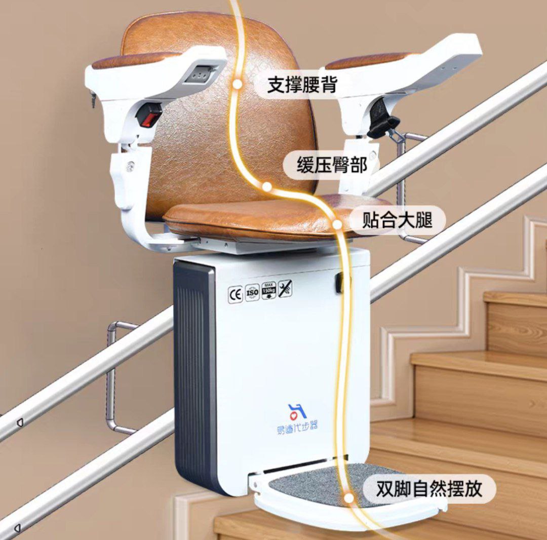 Сидячий подъемник для транспортировки по лестнице для маломобильных людей с доставкой из Китая в Россию