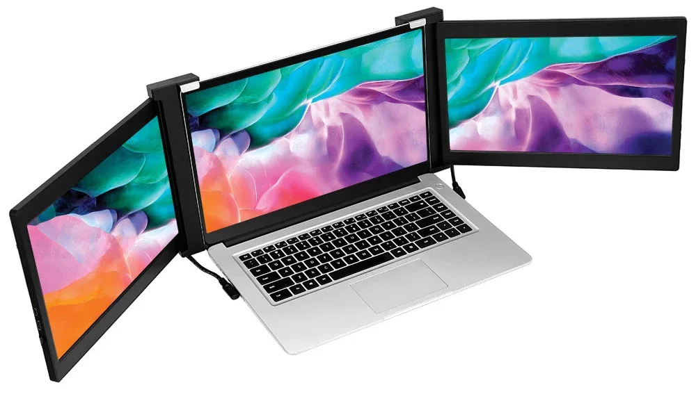 Дополнительные экраны для ноутбука по бокам из Китая поставка с ПЭК Гуанчжоу в Россию