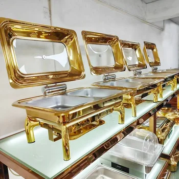 Посуда для организации шведского стола с подогревом,с доставкой из Китая в Россию