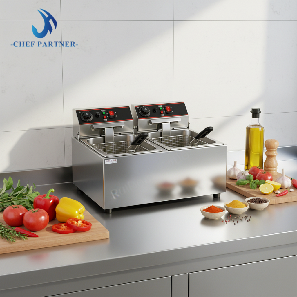 Доставка профессиональной фритюрницы с двумя баками из Китая в Россию