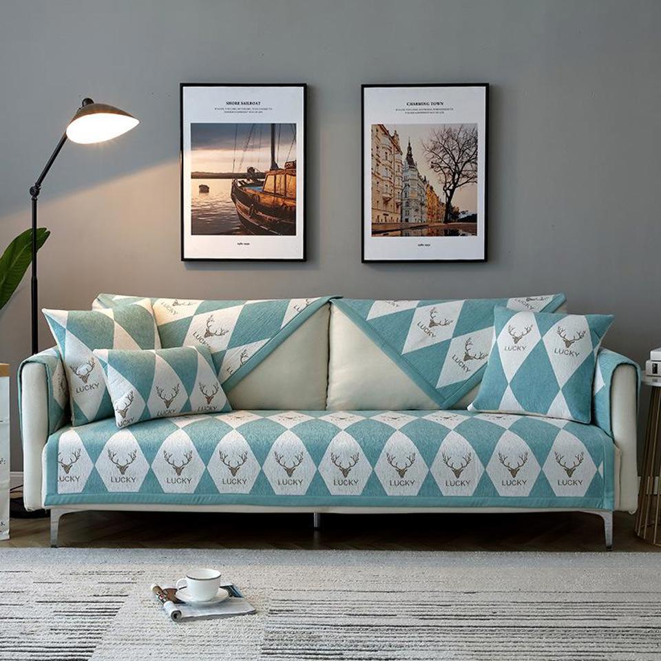 Чехол для дивана из шенилла в скандинавском стиле  поставка из Китая с ПЭК Гуанчжоу в Россию