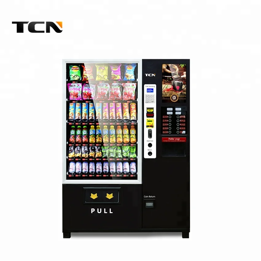 Торговый автомат для комбинированных закусок и кофе из Китая в Россию через ПЭК Китай Гуанчжоу