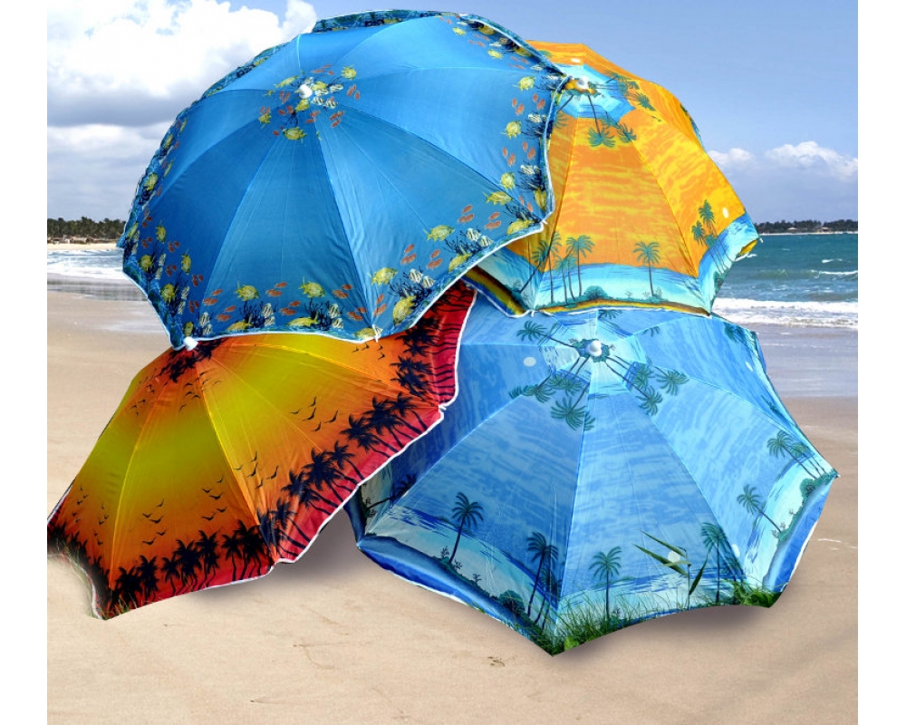 Товары из Китая. Пляжные зонтики оптом с доставкой КАРГО из Китая