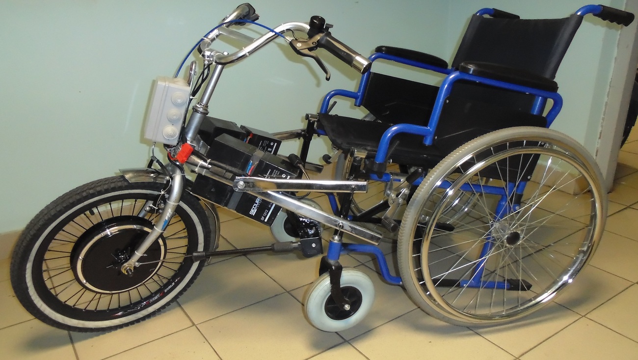 Доставка велоприставки для инвалидных колясок из Китая